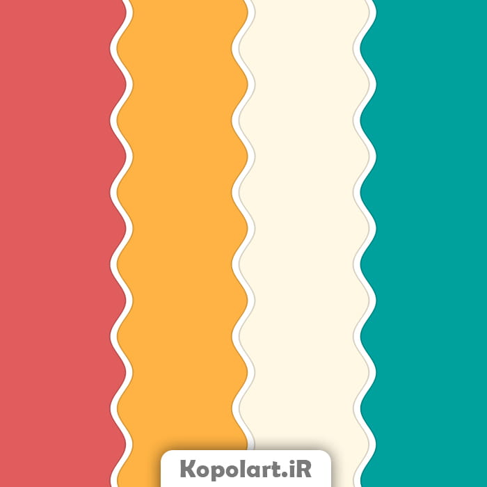 پالت رنگ تابستانی با رنگهای هلویی، سبزآبی و نارنجی، روانشناسی رنگ و کدهای رنگی(Rgb, Cmyk, Hex)