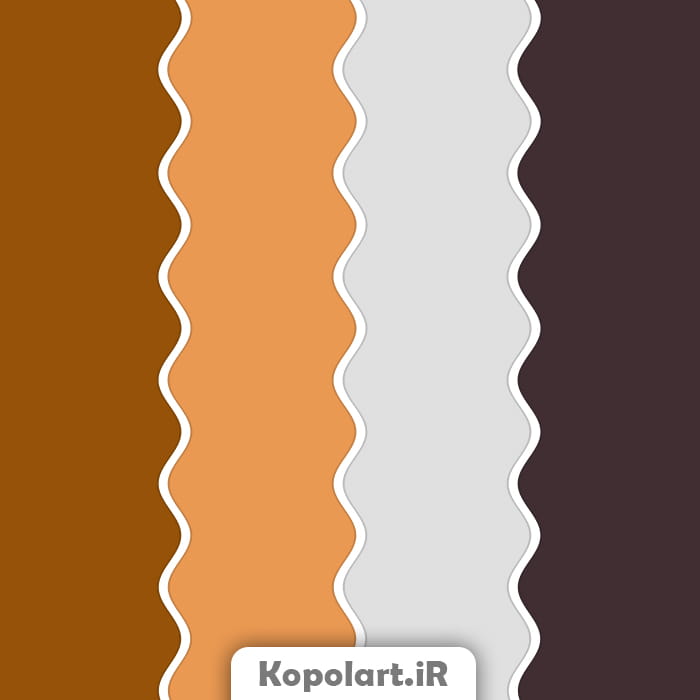 پالت رنگ قهوه‌ای، عسلی، کاکائویی و طوسی، روانشناسی رنگ + کدهای رنگی