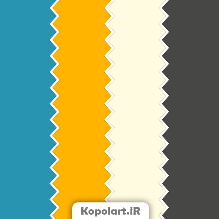 پالت رنگ زرد خردلی(طلایی) و آبی روشن، روانشناسی رنگ + کدهای رنگی(cmyk,rgb,hex)