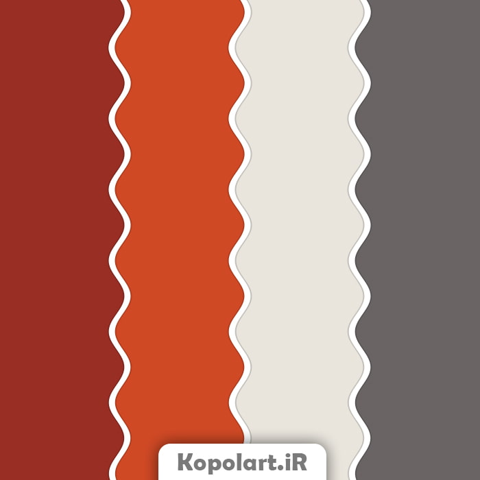 پالت رنگ خرمایی، نارنجی و بژ(تم پاییزی)، روانشناسی رنگ + کدهای رنگی