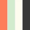 پالت رنگ پاستیلی سبز دودی و نارنجی، روانشناسی رنگ + کدهای رنگی(Rgb, Cmyk, Hex)