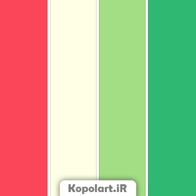 پالت رنگ سبز، قرمز و لیمویی، تم شب یلدا، پالت رنگ هندوانه به همراه روانشناسی رنگ و کد(Rgb, Cmyk, Hex)