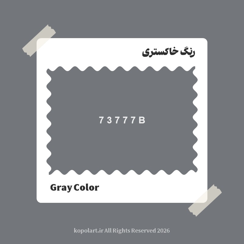 رنگ خاکستری با کد هگز 73777B