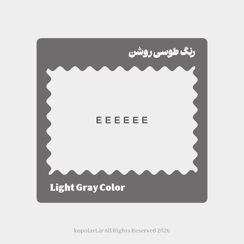 رنگ طوسی روشن با کد هگز EEEEEE