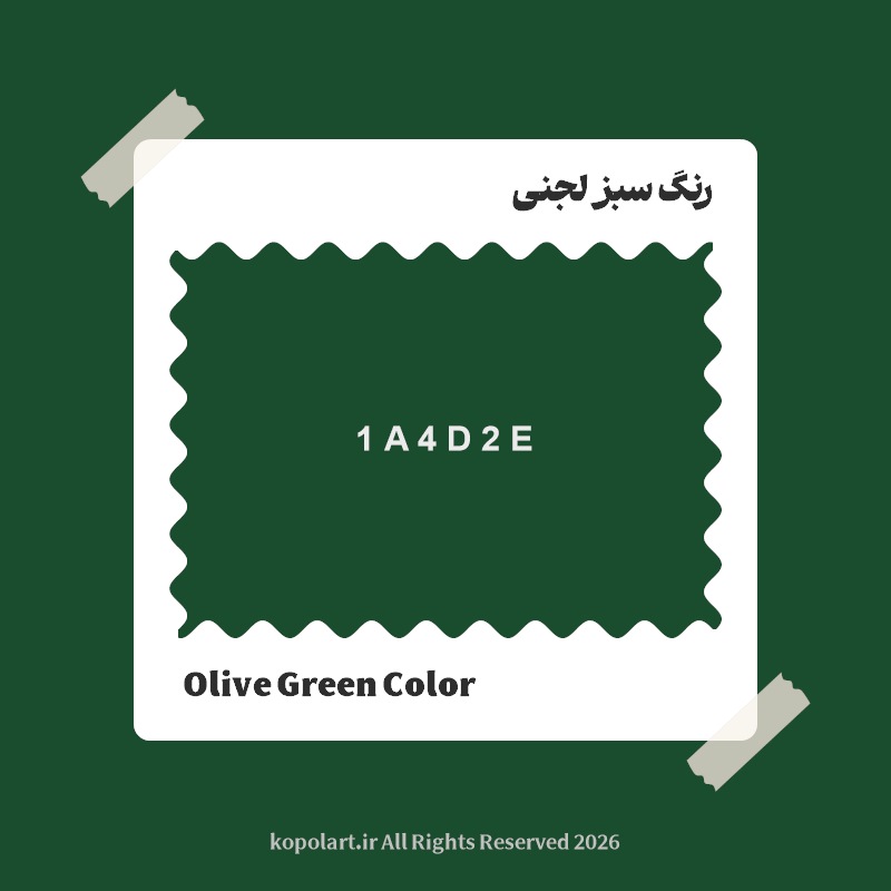رنگ سبز لجنی با کد هگز 1A4D2E