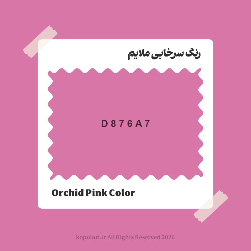 رنگ سرخابی ملایم با کد هگز D876A7