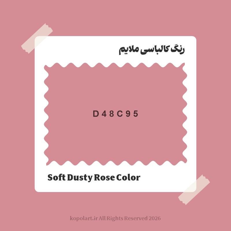 رنگ کالباسی ملایم با کد هگز D48C95