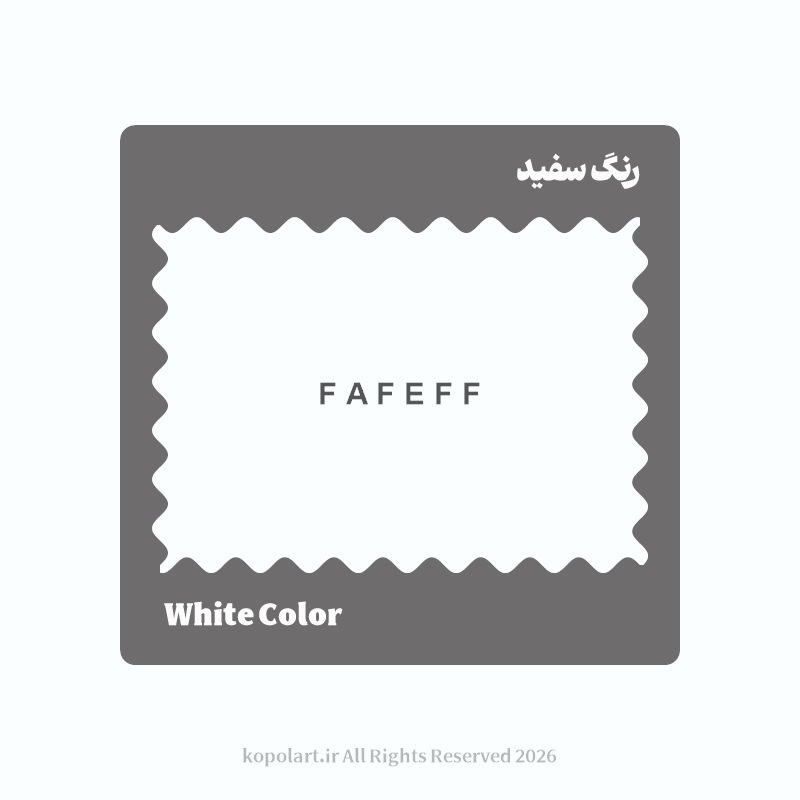 رنگ سفید با کد هگز FAFEFF
