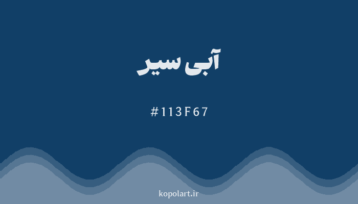 رنگ آبی سیر با کد هگزادسیمال 113F67