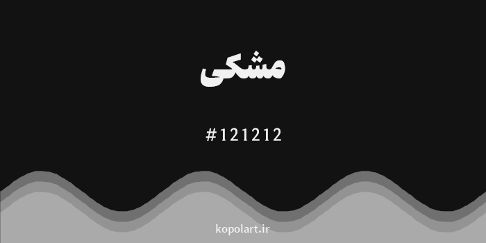 رنگ مشکی با کد هگزادسیمال 121212