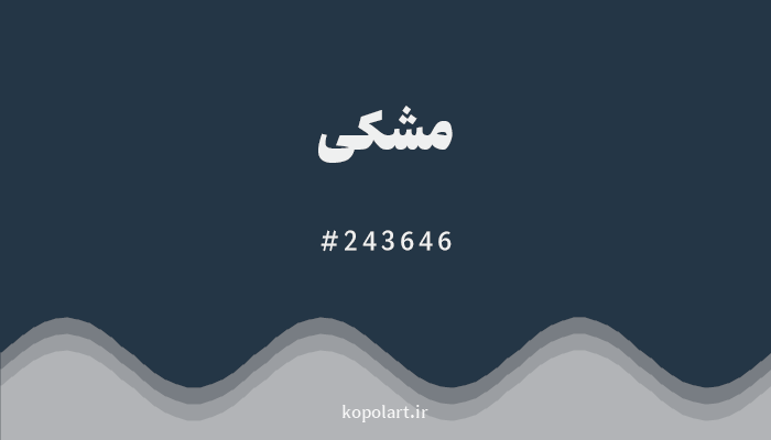 رنگ‌مشکی با کد هگزادسیمال 243646