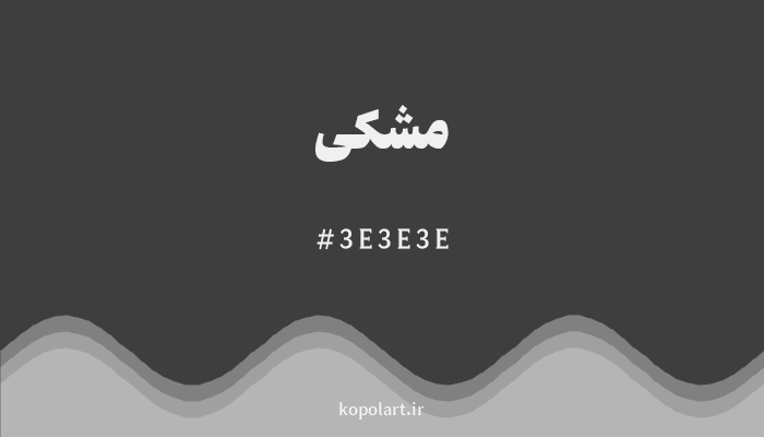 رنگمشکی با کد هگزادسیمال 3E3E3E
