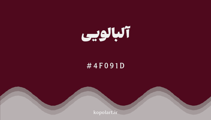 رنگ آلبالویی با کد هگزادسیمال 4F091D