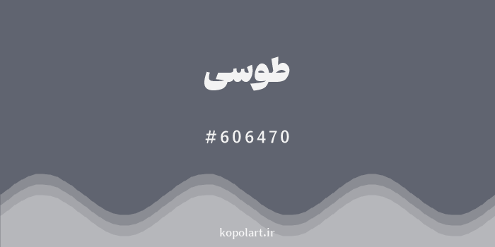 رنگ طوسی با کد هگزادسیمال 606470