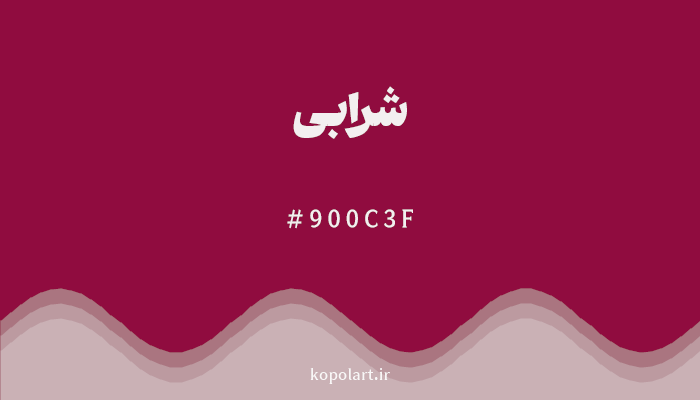 رنگ شرابی با کد هگزادسیمال 900C3F