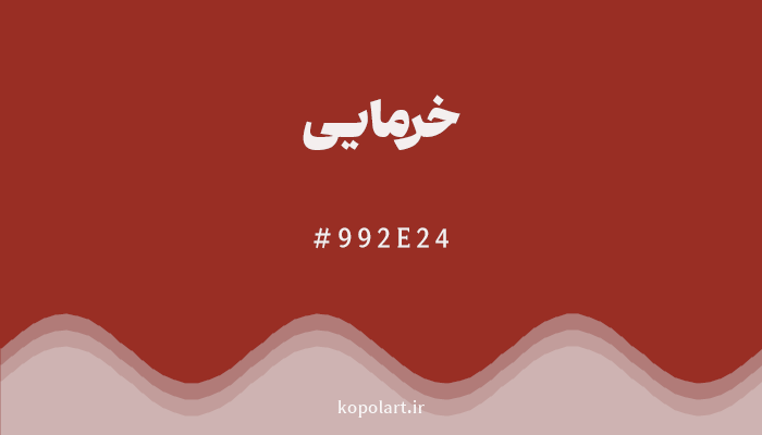 رنگخرمایی با کد هگزادسیمال 992E24