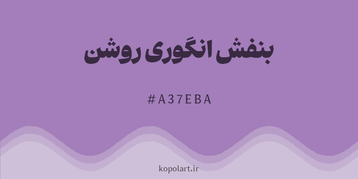 رنگ بنفش انگوری روشن با کد هگزادسیمال A37EBA
