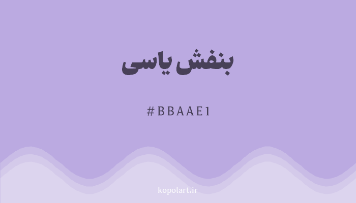 رنگ بنفش یاسی با کد BBAAE1