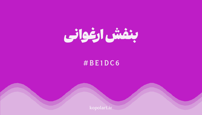 رنگ بنفش ارغوانی با کد BE1DC6
