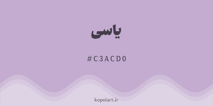 رنگ یاسی با کد هگزادسیمال C3ACD0