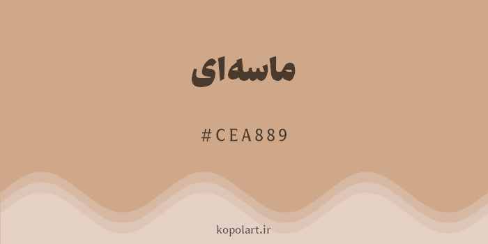 رنگ ماسهای با کد هگزادسیمال CEA889