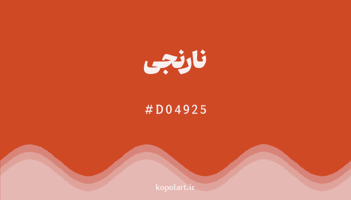 رنگنارنجی با کد هگزادسیمال D04925