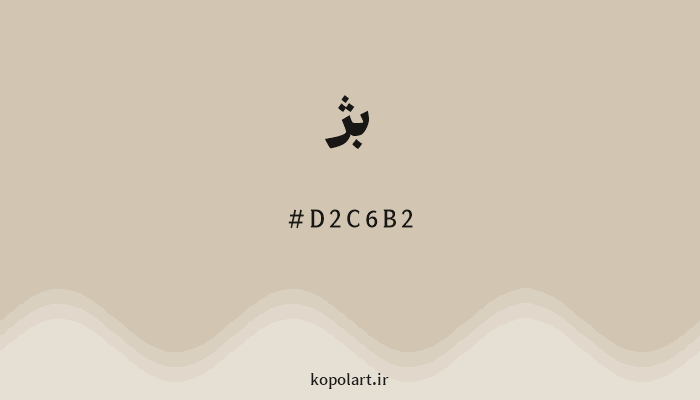 رنگبژ با کد هگزادسیمال D2C6B2