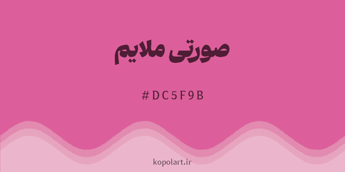 رنگ صورتی ملایم با کد هگزادسیمال DC5F9B