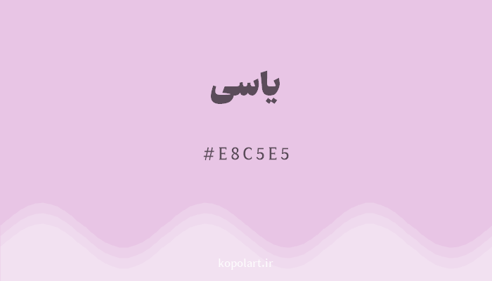 رنگ یاسی با کد E8C5E5