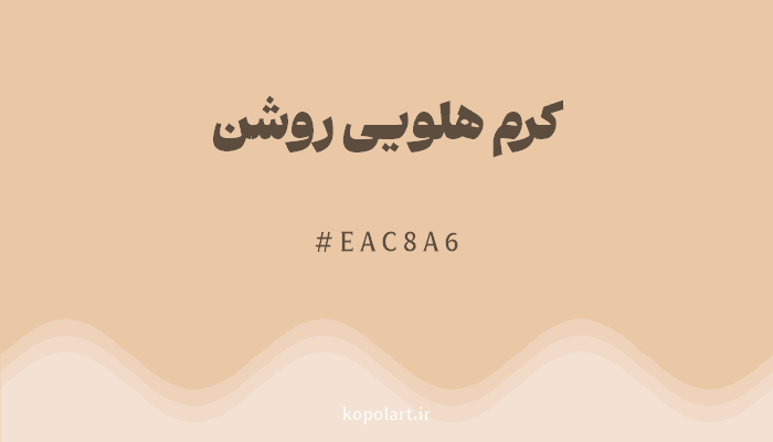 رنگ کرم هلویی روشن با کد هگزادسیمال EAC8A6