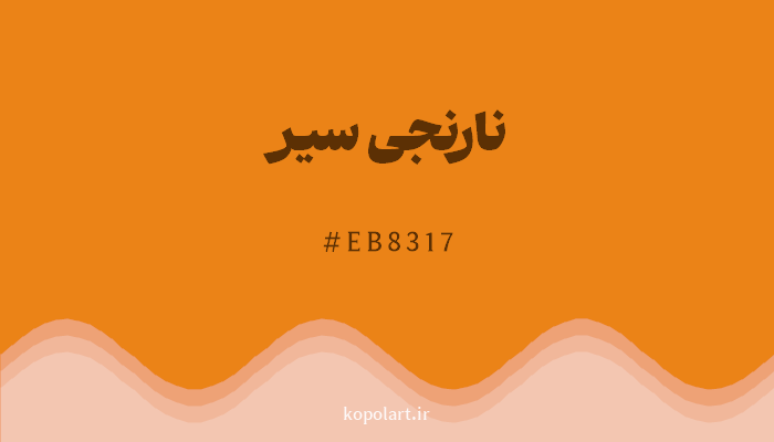 رنگنارنجی سیر با کد هگزادسیمال EB8317