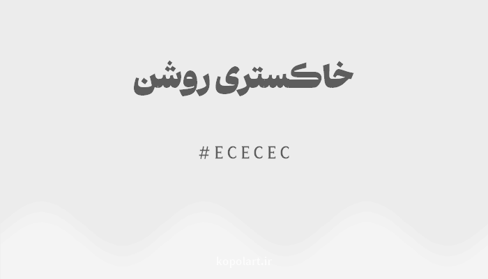 رنگ خاکستری روشن با کد ECECEC