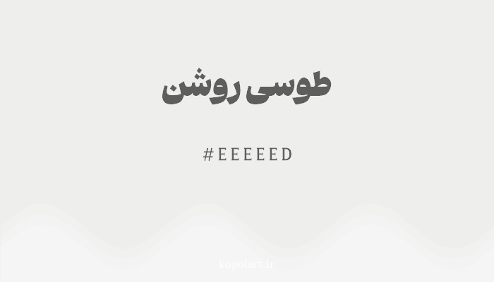 رنگطوسی روشن با کد هگزادسیمال EEEEED