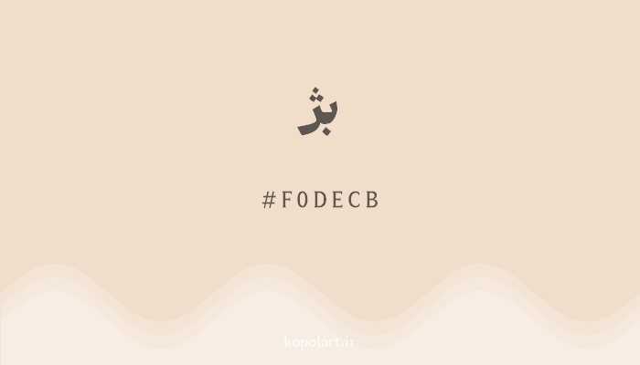رنگبژ با کد هگزادسیمال F0DECB