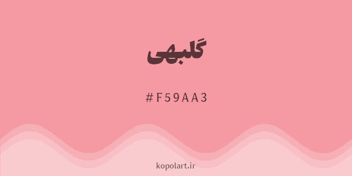 رنگ گلبهی با کد هگزادسیمال F59AA3