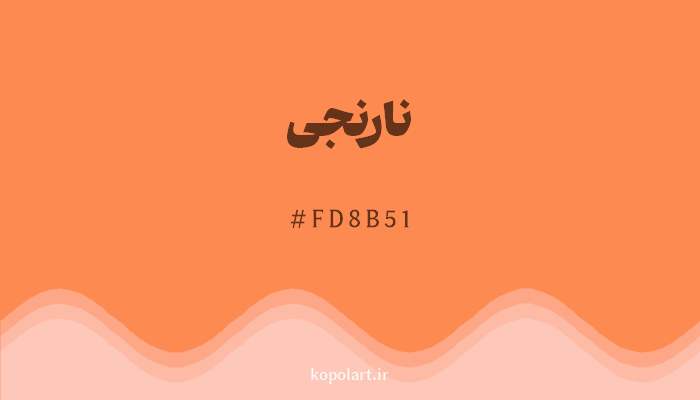 رنگنارنجی با کد هگزادسیمال FD8B51