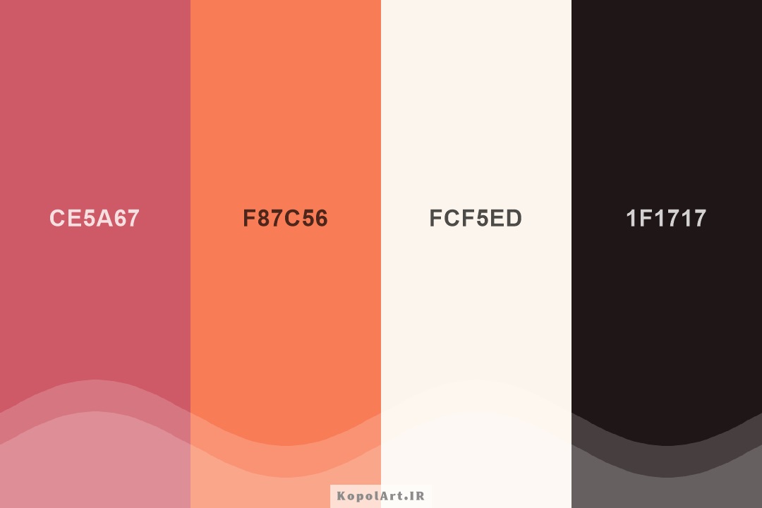 پالت رنگ هلویی و گلبهی، رنگ ترند سال 2024