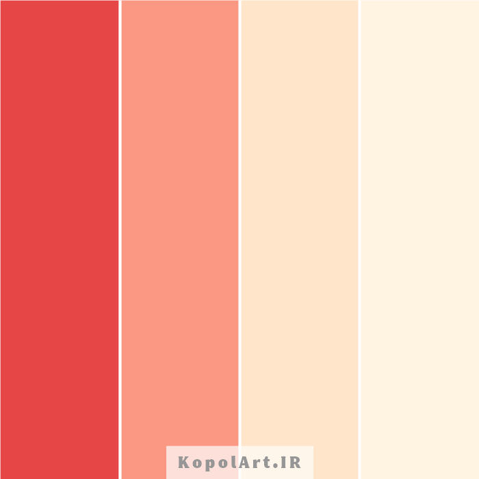 پالت رنگ هلویی، قرمز مرجانی وبژ (پالت رنگ ترند سال 1403)