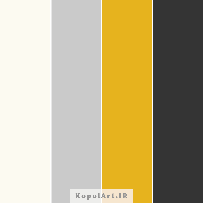 پالت رنگ خاص و شیک طلایی و مشکی