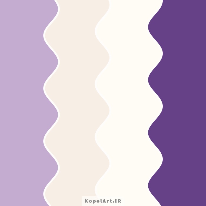 پالت رنگ بنفش باز، یاسی و بژ