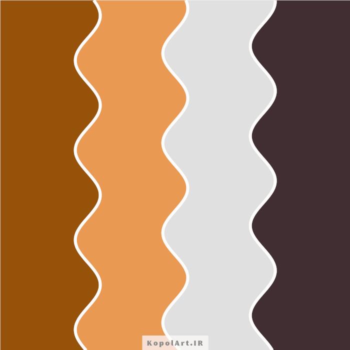 پالت رنگ قهوهای، عسلی، کاکائویی و طوسی