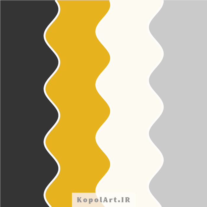 پالت رنگ خاص و شیک طلایی و مشکی