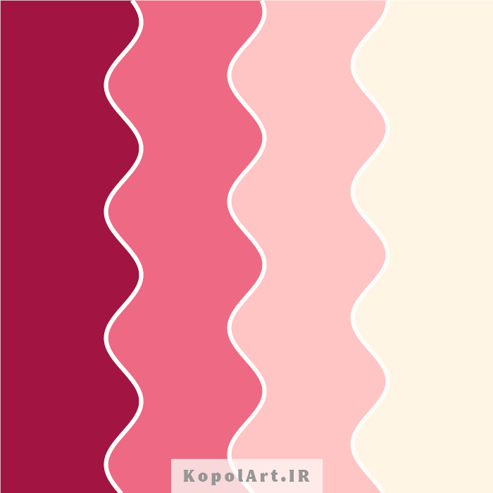 پالت رنگ قرمز پرشین، گلبهی و کالباسی (پالت رنگ ترند سال 1402)