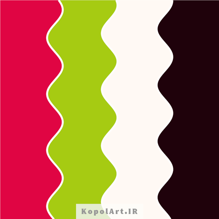 پالت رنگ هندوانه (سبز و قرمز)، تم شب یلدا