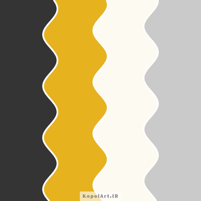 پالت رنگ خاص و شیک طلایی و مشکی