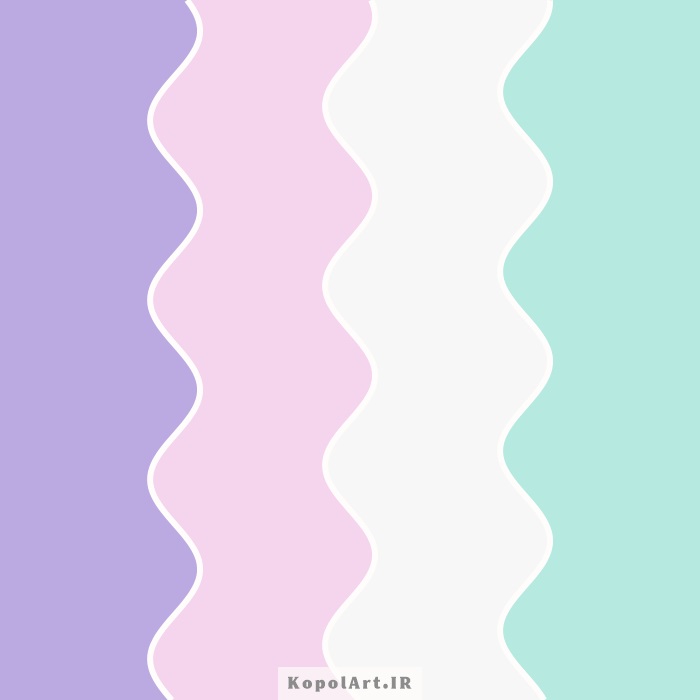 پالت رنگ پاستیلی و مینیمال بنفش یاسی، صورتی کمرنگ(گلی) و سبز آبی