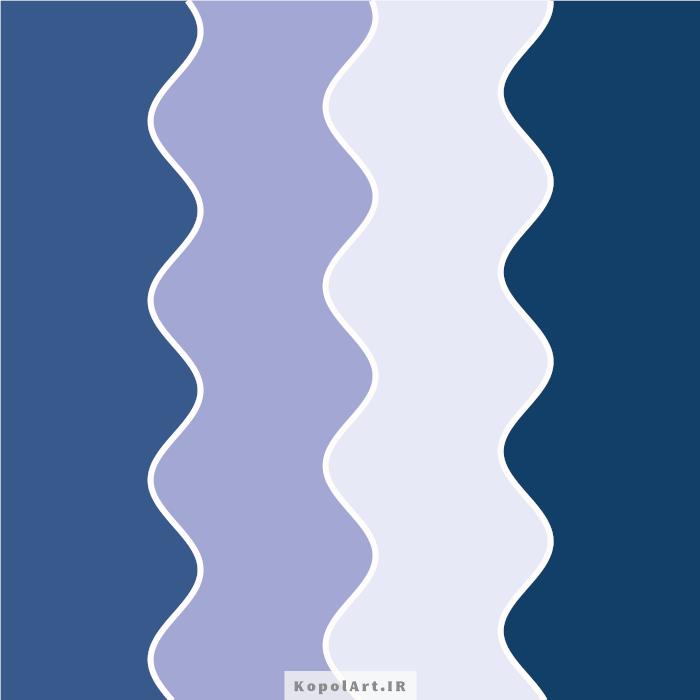 پالت رنگ بنفش یاسی و آبی سرمهای