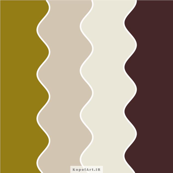 پالت رنگ زیتونی و قهوهای شکلاتی