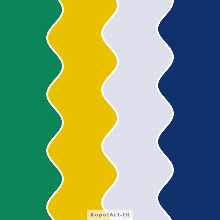 پالت رنگ سبز، زرد و آبی (پرچم برزیل)