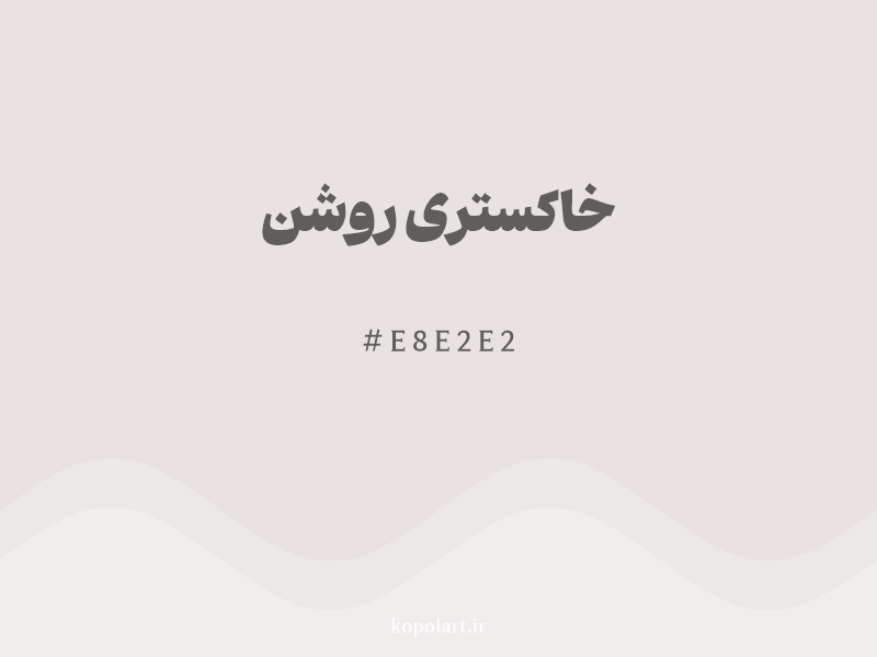 رنگ خاکستری روشن با کد هگزادسیمال E8E2E2